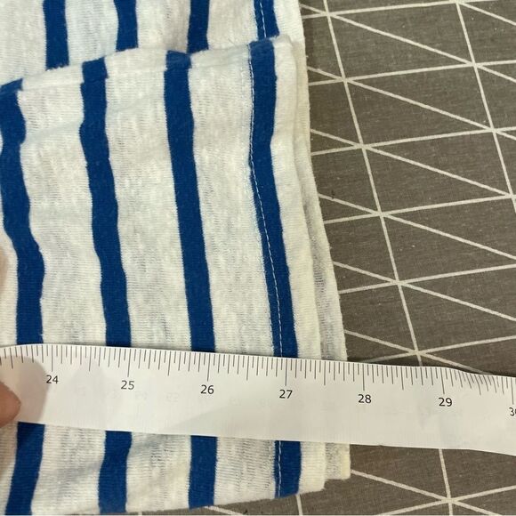 Gap Striped blue white T-shirt Cotton Small - Picture 3 of 6